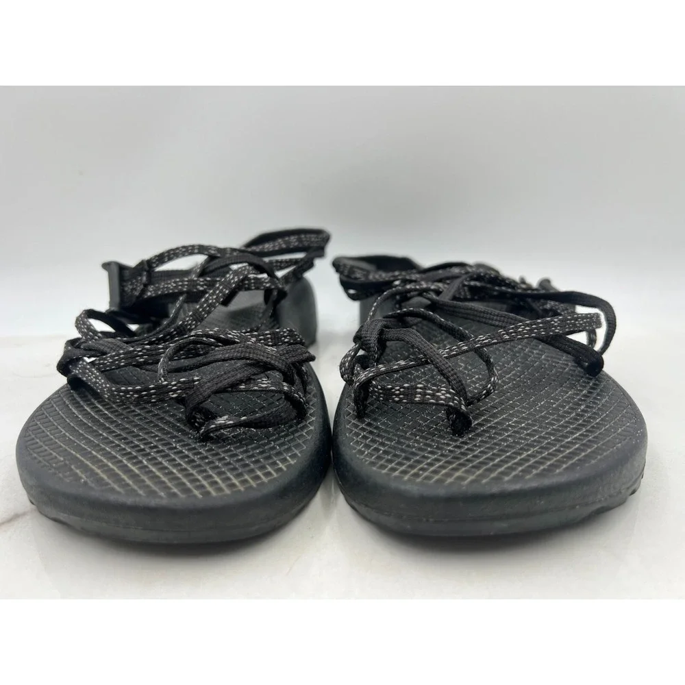 Chaco Sandals Women Sz 9 Classic ZX3 Sport Toe Loop Triple Strap Slingback Black